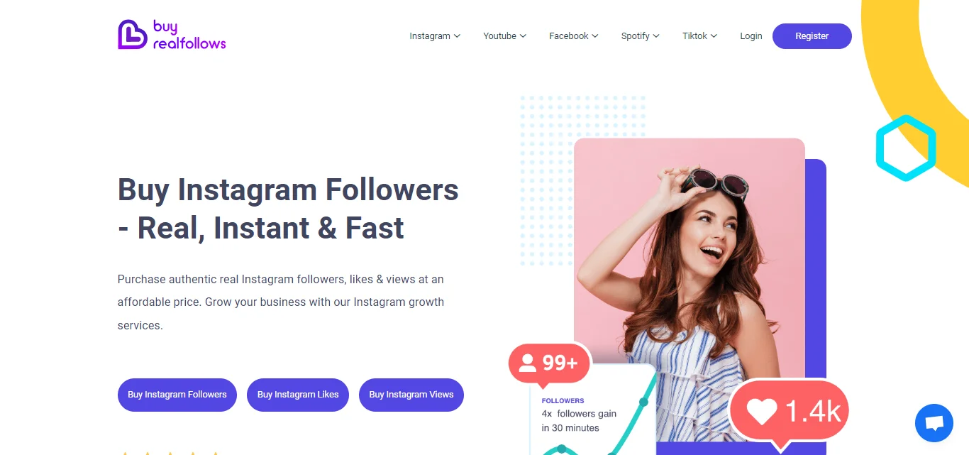 Buy real follows spylead